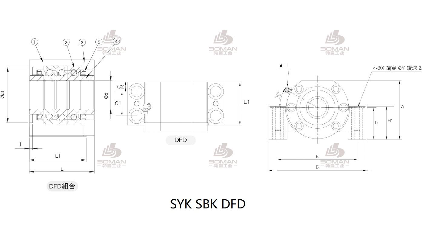SYK MBCE10-D syk丝杆固定端和支撑端
